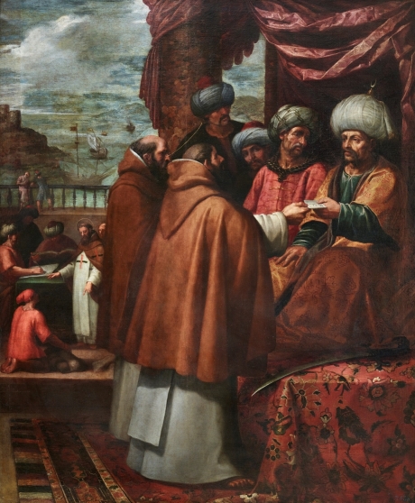 San_Juan_de_Mata_entrega_las_cartas_del_Papa_al_rey_de_Marruecos_en_la_primera_redención_(Museo_del_Prado).jpg
