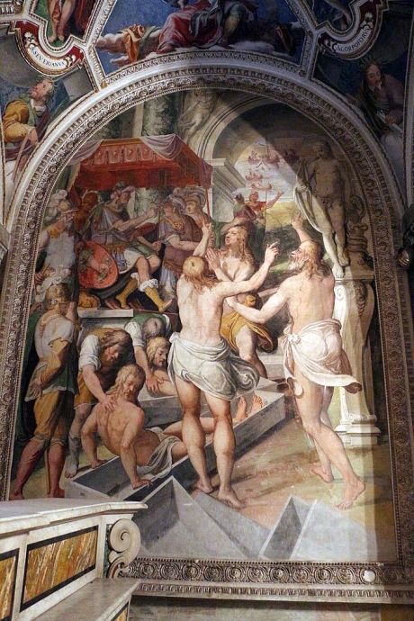682px-Cappella_di_san_silvestro,_affreschi_di_raffaellino_da_reggio,_sepoltura_dei_quattro_santi_coronati_01.jpg